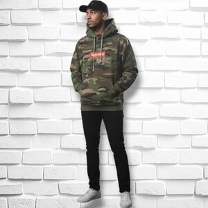 Supreme Camo Box Logo Hoodie Men's Small NWOT